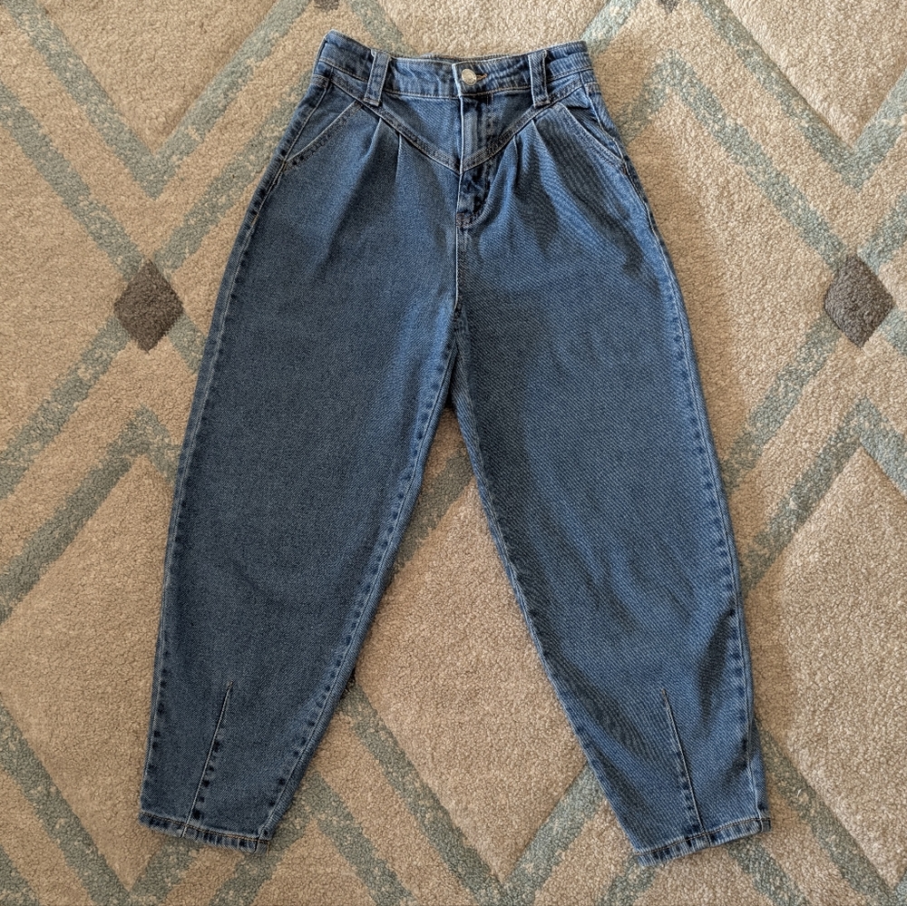 Wild Fable Blue High Rise Balloon Jeans, Size 00